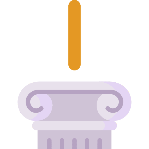 Iota typography education letter icon