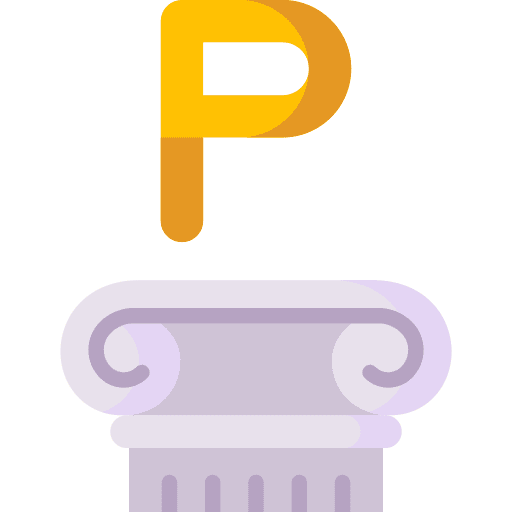 Rho letter language education icon Rho letter language education icon