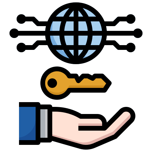 Access key access bitcoin icon Access key access bitcoin icon