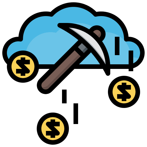 Cloud mining crypto cloud computing pickaxe icon Cloud mining crypto cloud computing pickaxe icon