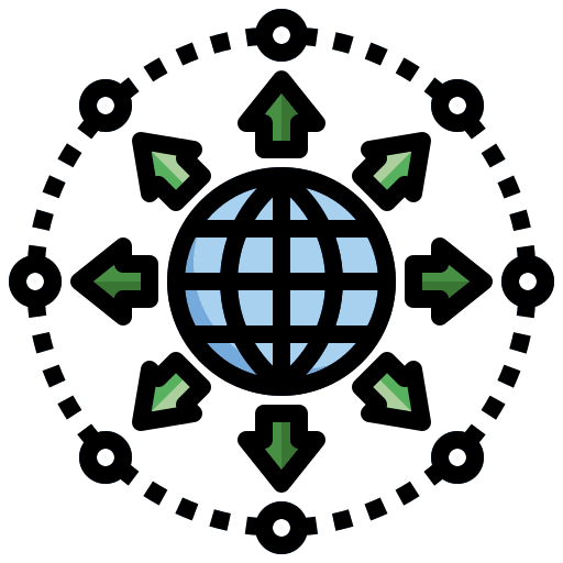 Decentralization control operation distribution icon