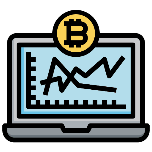 Analysis bitcoin analysis business and finance icon Analysis bitcoin analysis business and finance icon