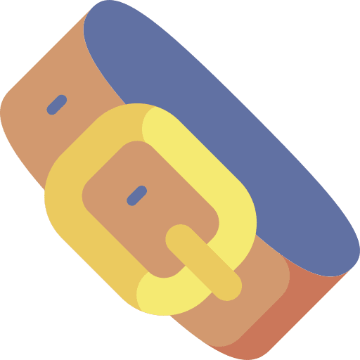 Belt leather clothes accessory icon