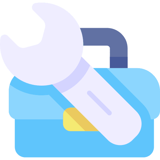 Tool box repair box improvement repair kit icon