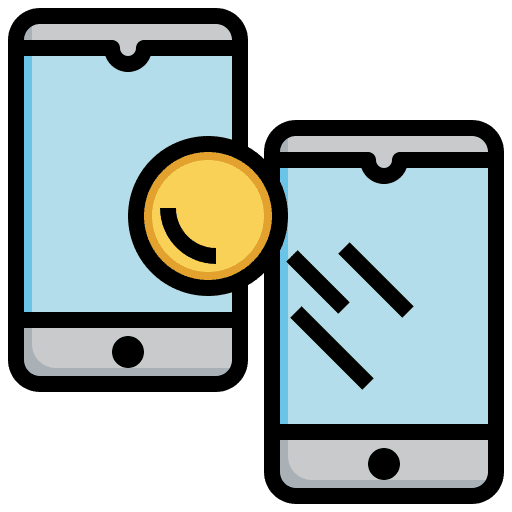 Transaction transaction transfer mobile banking icon Transaction transaction transfer mobile banking icon
