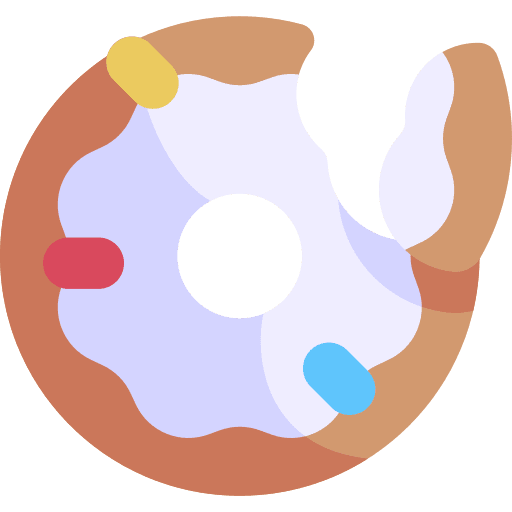 Donut food and restaurant dessert doughnut icon Donut food and restaurant dessert doughnut icon