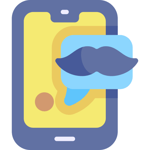Smartphone fathers day message celebration icon Smartphone fathers day message celebration icon