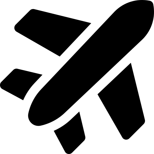 Airplane flight air plane transport icon