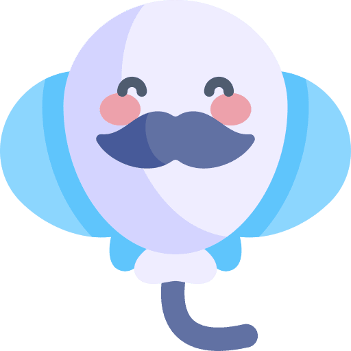 Balloons moustache fathers day balloons icon Balloons moustache fathers day balloons icon