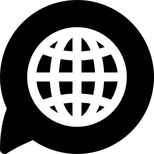 Language world education chat icon