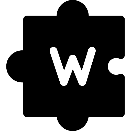 Puzzle game edutainment letters icon