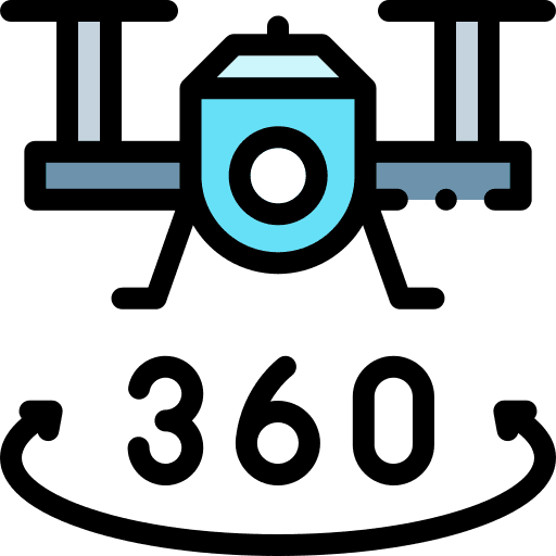 Drone flying drone technology icon