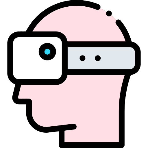 Virtual reality glasses augmented reality ar glasses vr glasses icon