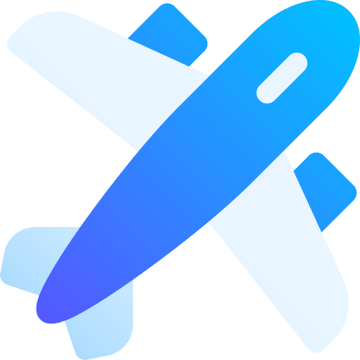 Airplane transportation travel aeroplane icon