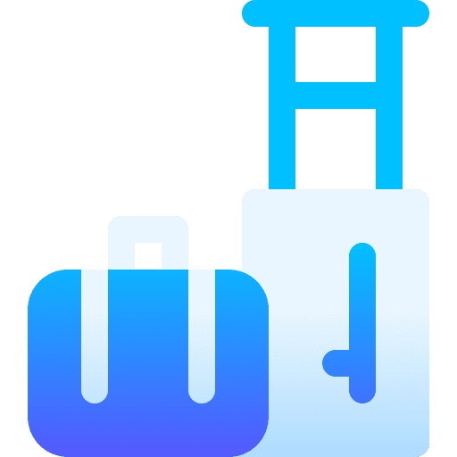 Luggage trip holidays travelling icon Luggage trip holidays travelling icon
