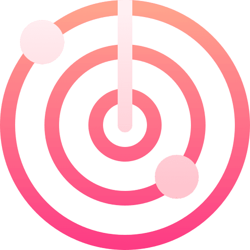 Radar technology aviation positional icon