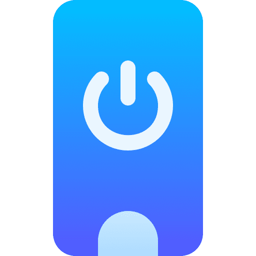 Turn off touch screen communications cellphone icon