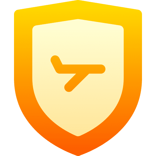 Safe flight transportation airplane safe flight icon Safe flight transportation airplane safe flight icon