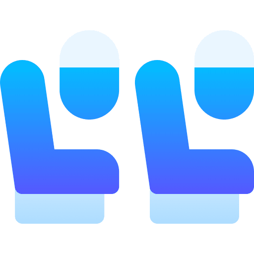 Seats airplane flight travel icon Seats airplane flight travel icon