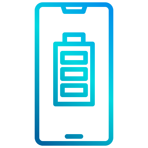 Battery battery level cellphone tools and utensils icon