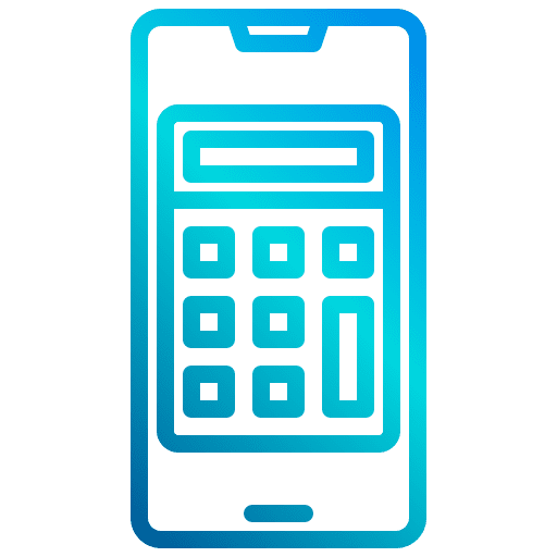 Calculator mathematics telephone smartphone icon