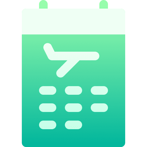 Calendar travel time and date organization icon Calendar travel time and date organization icon