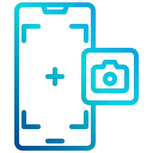 Camera phone user interface electronics icon