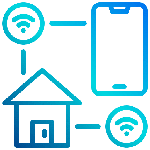 Internet of things smarthome computer control icon Internet of things smarthome computer control icon