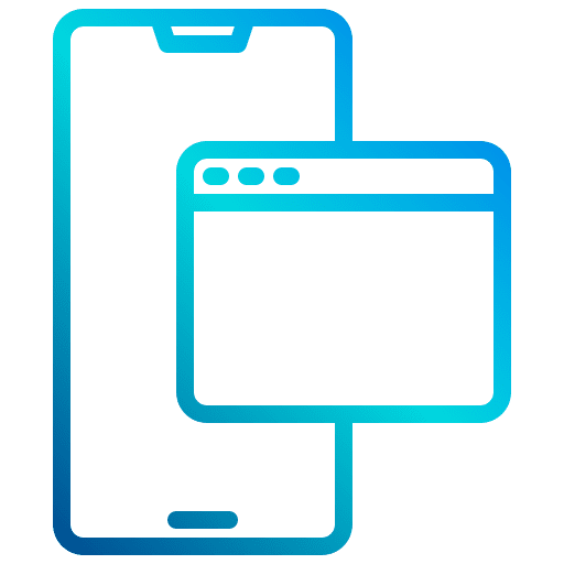 Browser electronics internet app icon Browser electronics internet app icon