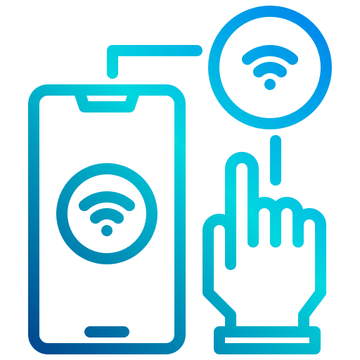Hand touch technology hand icon Hand touch technology hand icon