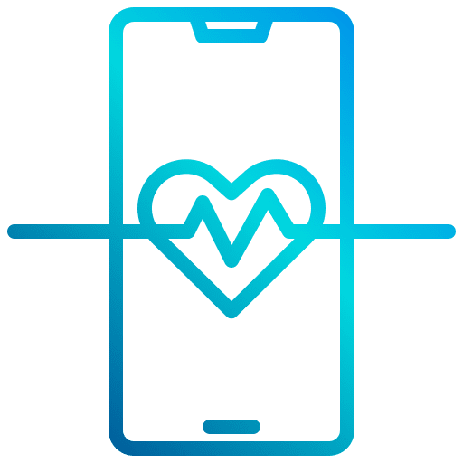 Heart rate medical app electronics heart rate icon Heart rate medical app electronics heart rate icon