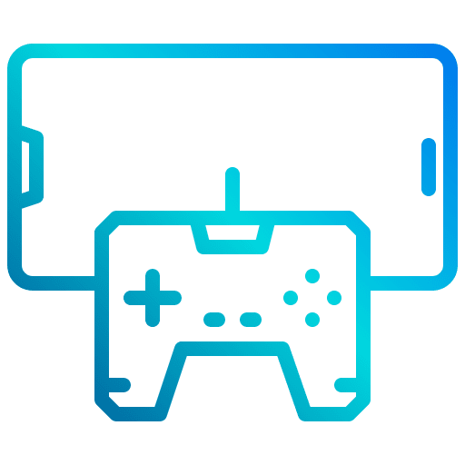 Joystick smartphone game controller technology icon Joystick smartphone game controller technology icon