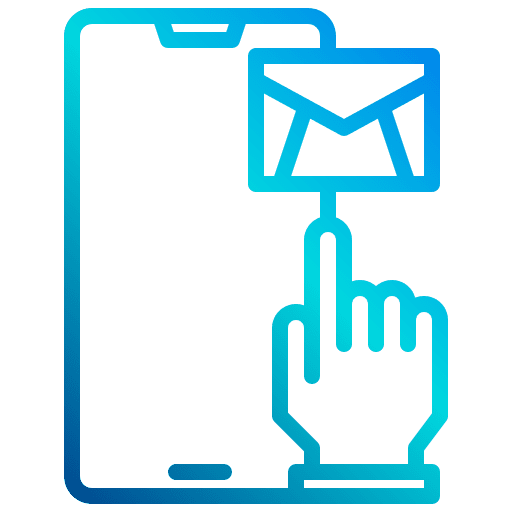 Mail smartphone mail phone icon Mail smartphone mail phone icon