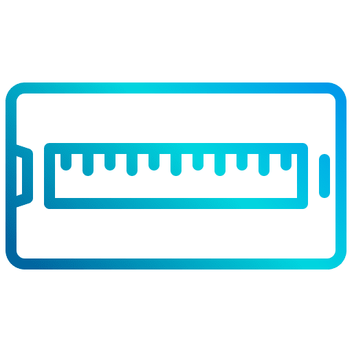 Ruler telephone ruler mobile web icon Ruler telephone ruler mobile web icon