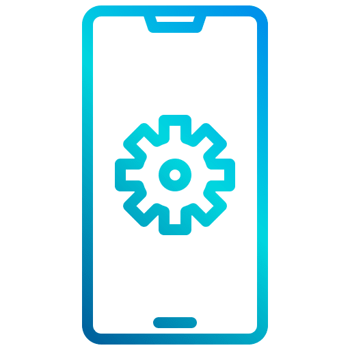 Setting configuration gear app development icon Setting configuration gear app development icon