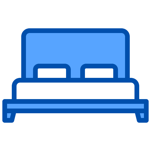 Bed house things rest furniture and household icon