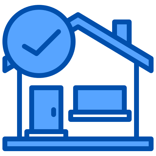 Correct correct real estate residential icon