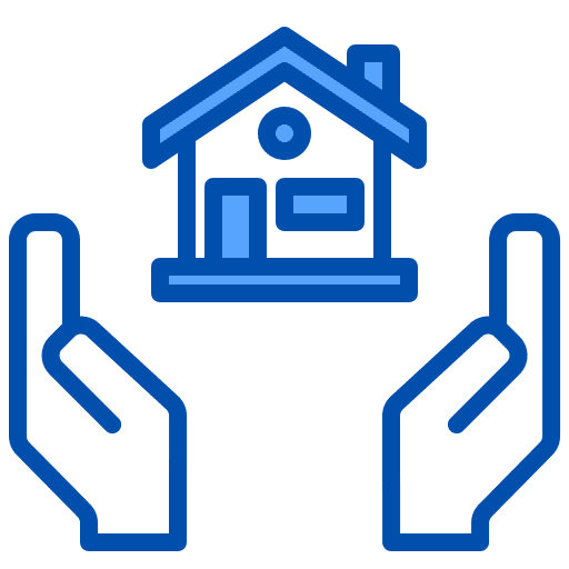Property mortgage patrimony insurance icon Property mortgage patrimony insurance icon