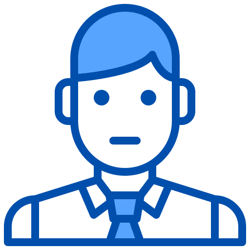 Real estate sale caucasian real estate agent icon Real estate sale caucasian real estate agent icon