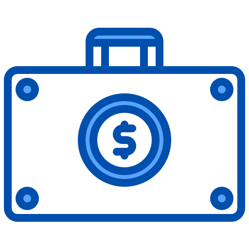 Briefcase loan property currency icon Briefcase loan property currency icon