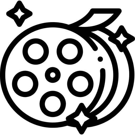 Film roll film reel cinema photography icon