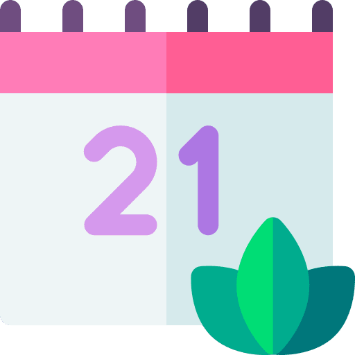 Yoga international day flower date icon Yoga international day flower date icon