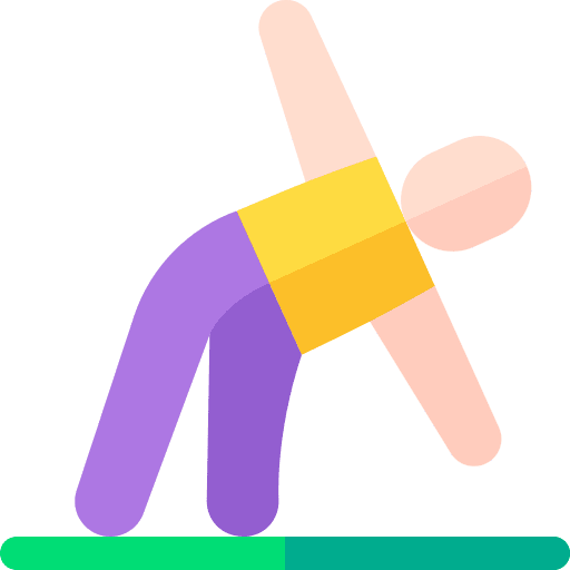 Yoga pose pilates people relaxing icon
