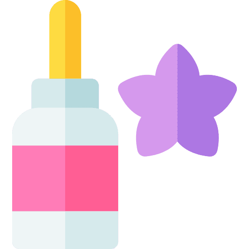 Essential oil natural flask flower icon Essential oil natural flask flower icon