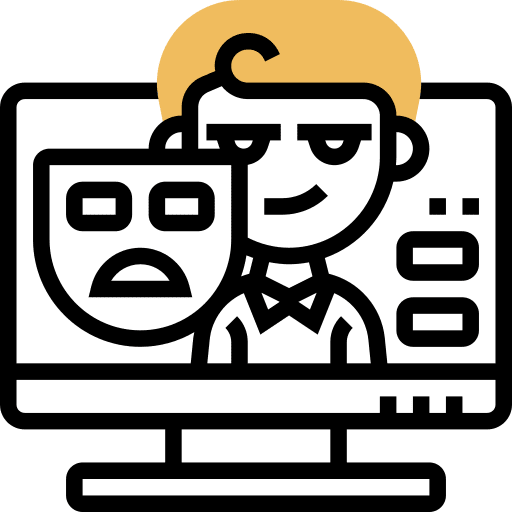Phishing cybercrime boy phishing icon
