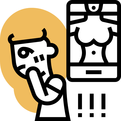 Sexual harassment user offensive social media icon