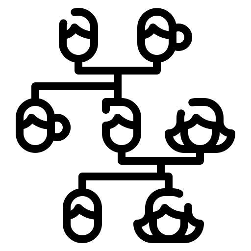 Family tree genealogy family tree organization icon