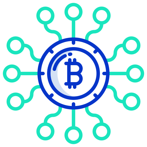 Link blockchain link links icon