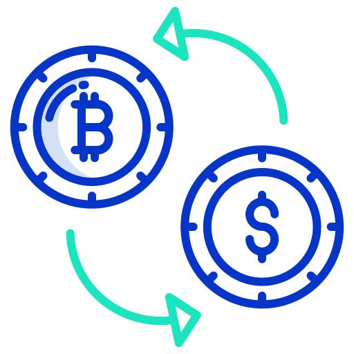 Transaction finance cryptocurrency money transaction icon