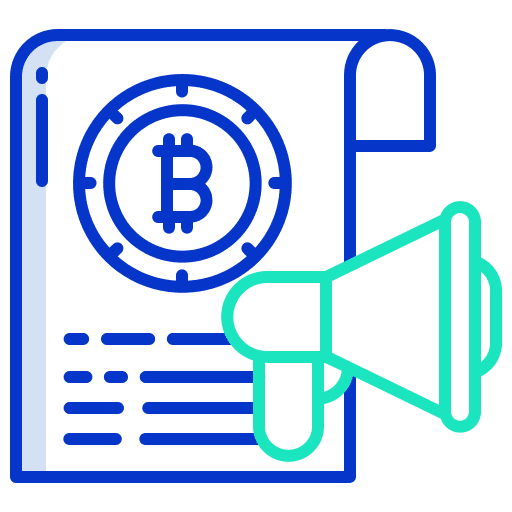 Announcement ads digital money document icon